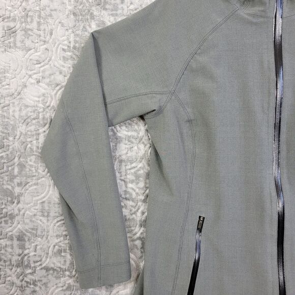 Columbia Jacket Women's XL Gray Hood Omni Heat Dusk 2 Dawk Rain Wind Long Warm - Picture 4 of 14